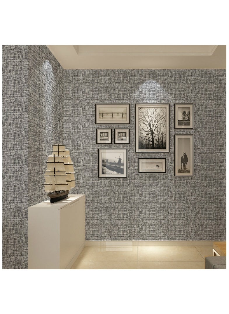 40cm x 10m Dark Gray Textured Thick PVC Self-Adhesive Wallpaper