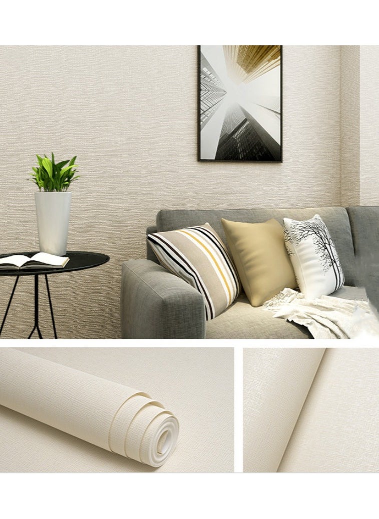 0.53x9.2m Modern Minimalist Plain Non-Woven Wallpaper for Living Room Bedroom - American Style