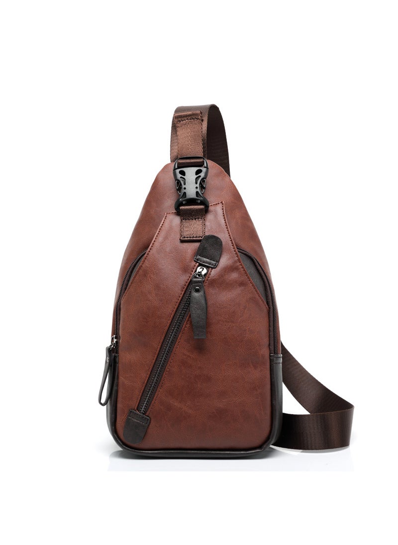 Fashionable Trendy Shoulder Sling Bag Brown Upgrade-