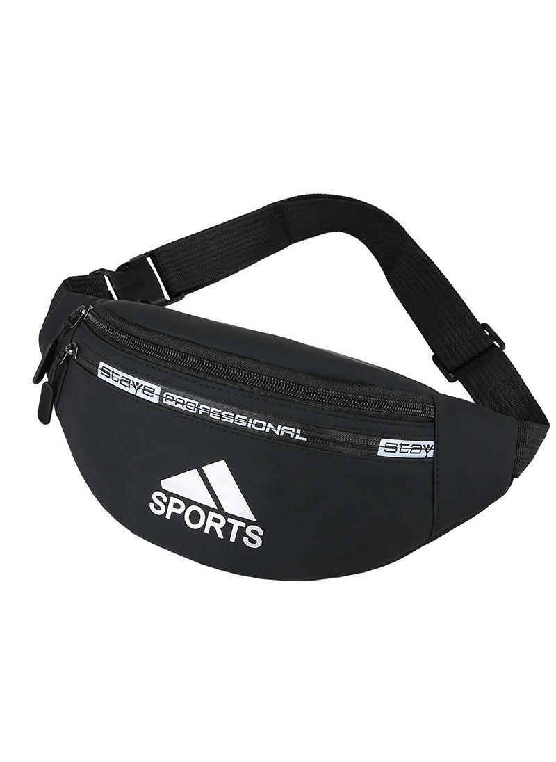 1 x 5 pcs 2022 Fashion Fitness Yoga Waist Pack Black