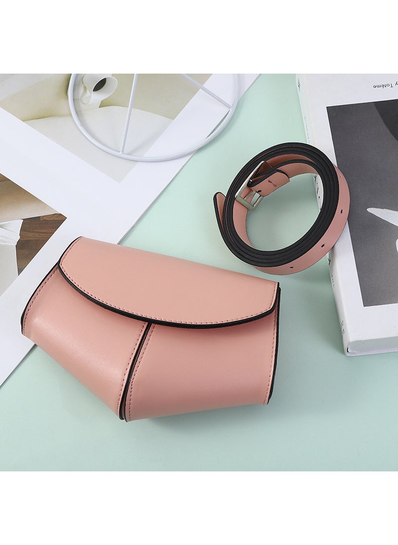 2022 Chic Heart-Shaped Belt Bag for Women Pink