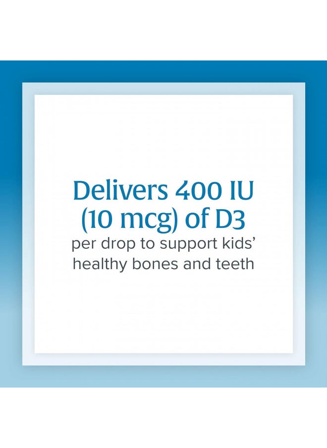 Natural Factors, Vitamin D3 Drops 400 IU (10 mcg) for Kids, Supports Strong Bones and Immune Function, 0.5 fl oz, 0.5 Oz