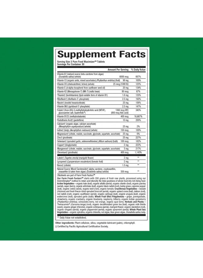 Natural Factors, Men's Multivitamin & Mineral, 1 Serving Contains Nutrition Equivalent to lb of Veggies, 60 Tablets