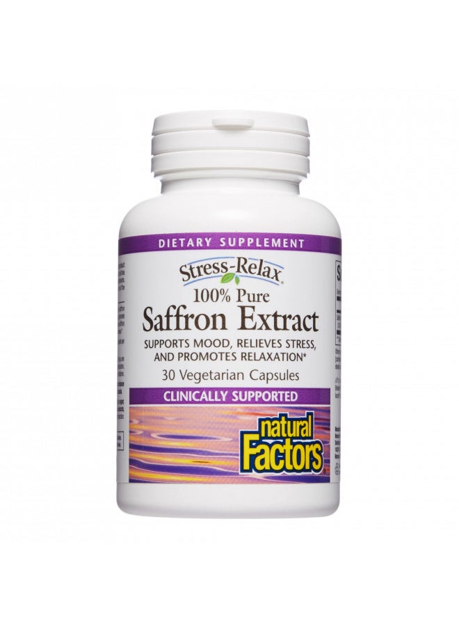 Natural Factors, Stress-Relax Affron Saffron Extract 28 mg, 30 Vegetarian Capsules