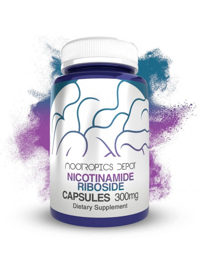 Nootropics Depot Nicotinamide Riboside Capsules | 300mg | NAD+ Precursor | 30 Count | Promotes NAD+ Levels | Cellular Energy