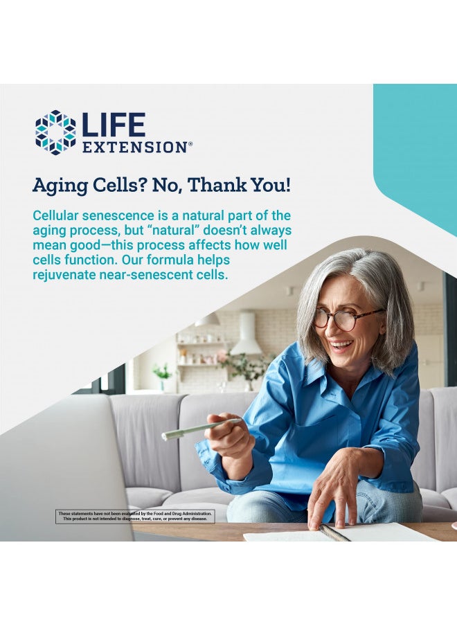 Life Extension GEROPROTECT Ageless Cell Anti-aging Cellular Rejuvenation & Energy, Promotes Youthful Cellular Metabolism, Support Organ Health - Gluten-Free, Non-GMO - 30 Softgels