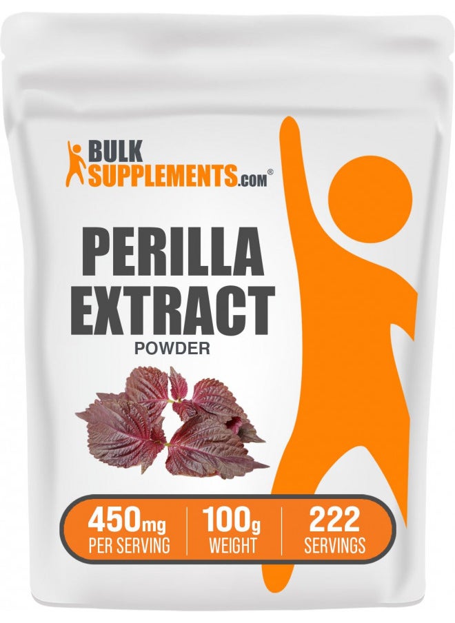 BULKSUPPLEMENTS.COM Perilla Extract Powder - Herbal Supplement, from Perilla Leaf & Seed - 450mg of Perilla Powder Extract per Serving, Gluten Free, Perilla Powder (100 Grams - 3.5 oz)