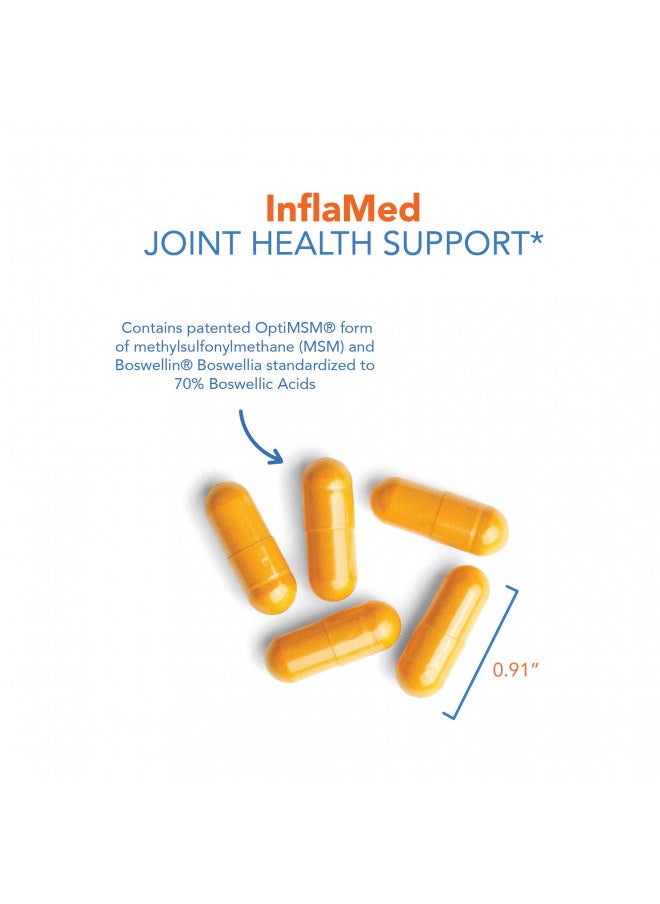 Allergy Research Group InflaMed Supplement - Joint Support Supplement for Men & Women, Joint Health, Connective Tissue Health, Molybdenum, Turmeric, MSM, Boswellia - 120 Count