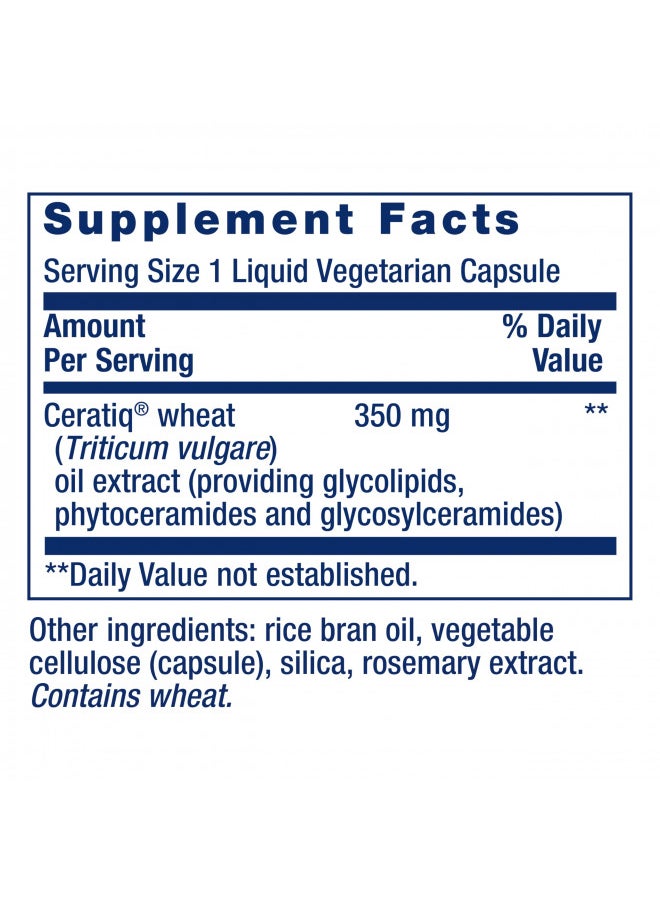 Life Extension Skin Restoring Ceramides - Promotes Hydration & Encourages Healthy Ceramide Levels in Skin - Once-Daily Oral Supplement - Non-GMO, Gluten-Free 30 Liquid Vegetarian Capsules