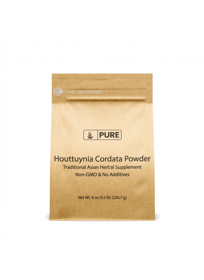 Pure Original Ingredients Houttuynia Cordata (8oz) Traditional Asian Herbal Supplement, Fish Mint, Heart Leaf