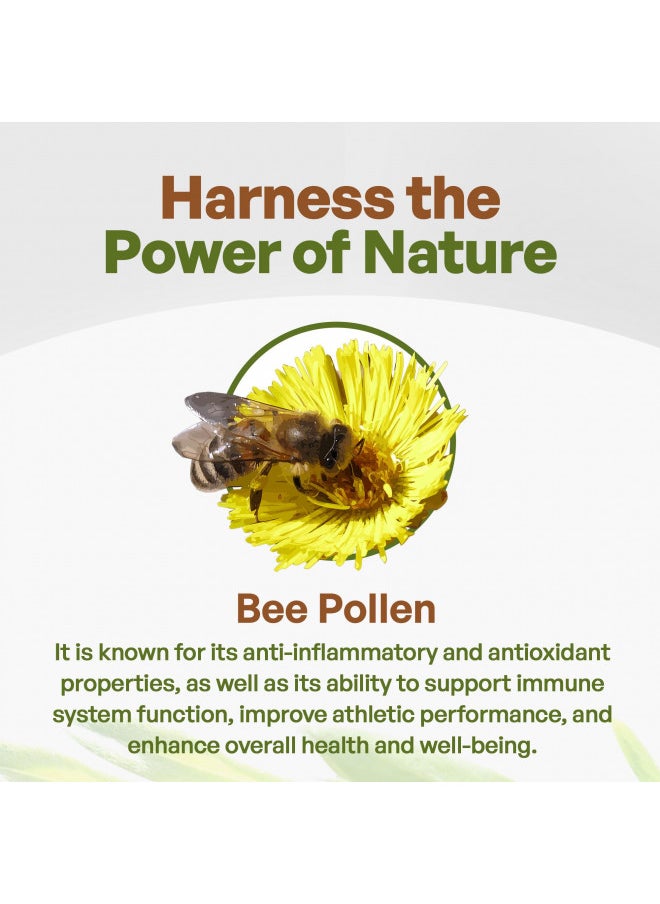 Bee Pollen Powder 8 oz. | Pure Non-GMO Natural Vegan Gluten-Free