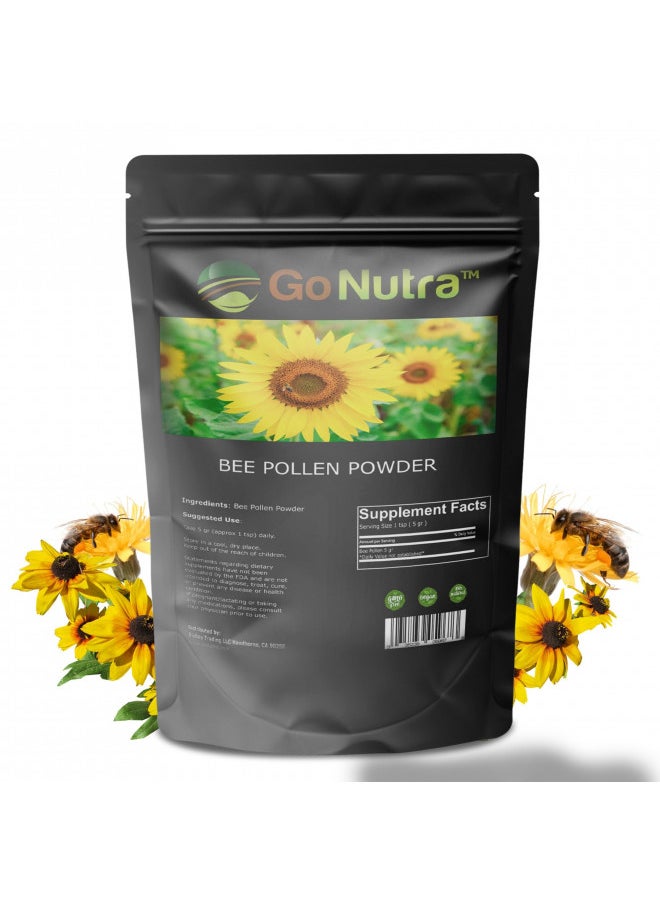 Bee Pollen Powder 8 oz. | Pure Non-GMO Natural Vegan Gluten-Free