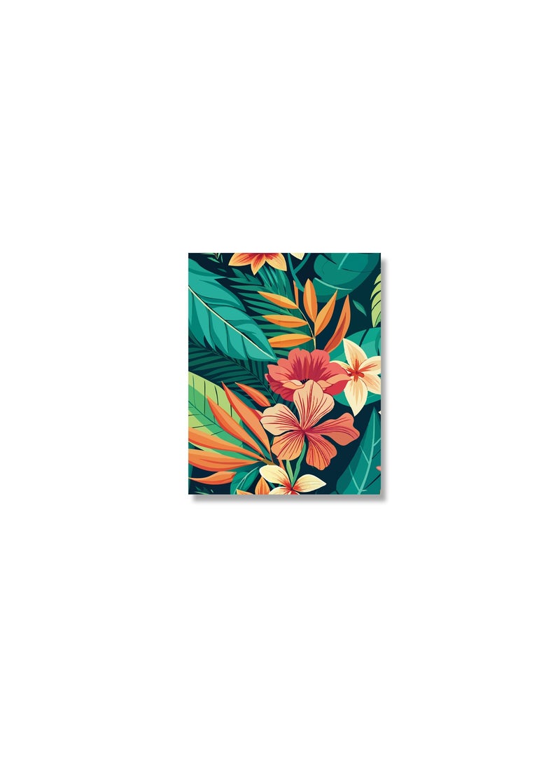 Printed Illustration Canvas Artwork on Cotton Canvas with Wooden Stretcher – Wall Mount Friendly, Includes Hooks and Screws, Available in Sizes: 40x40, 60x40, 80x60, 80x120, 100x100, 100x150