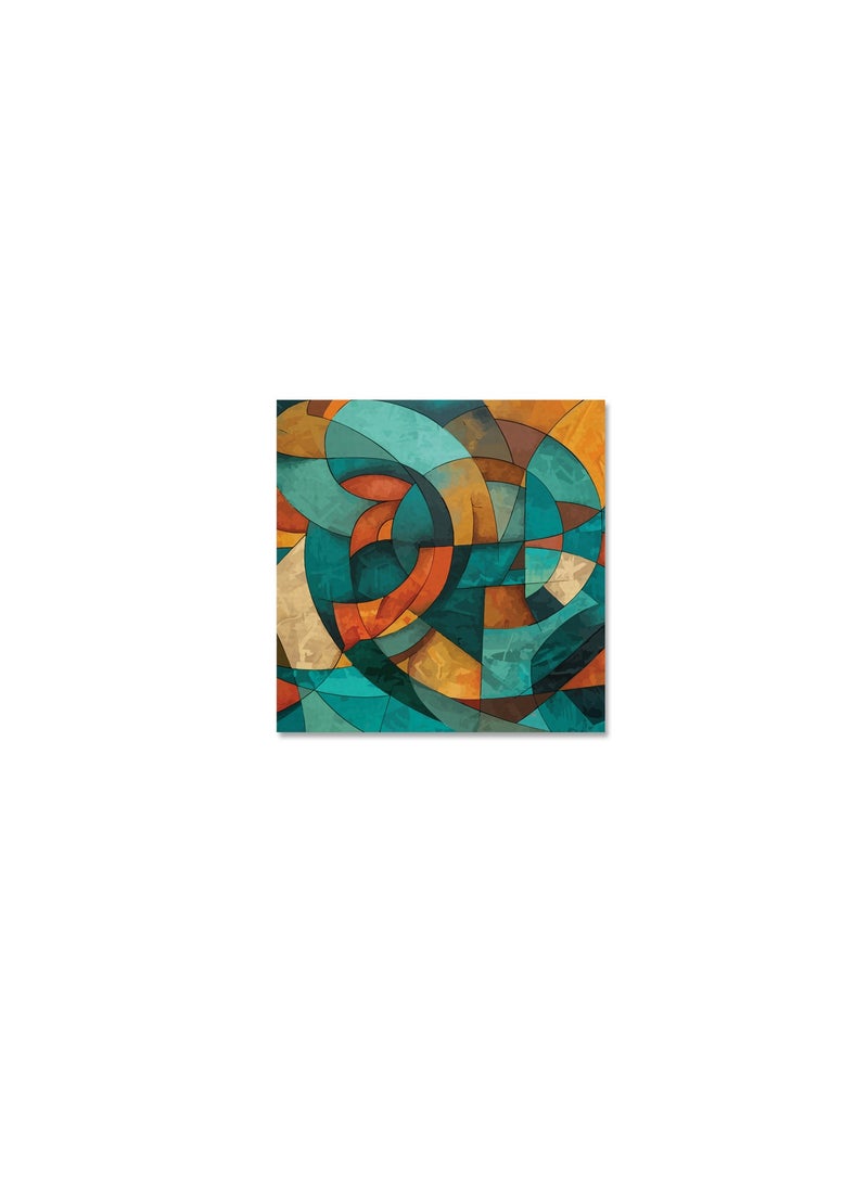 Printed Abstract Oil Painting Canvas Artwork on Cotton Canvas with Wooden Stretcher – Wall Mount Friendly, Includes Hooks and Screws, Available in Sizes: 40x40, 60x40, 80x60, 80x120, 100x100, 100x150