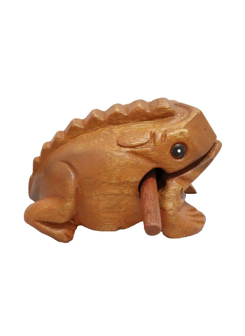 Hand Carved Thai Wood Frog Craft 3#