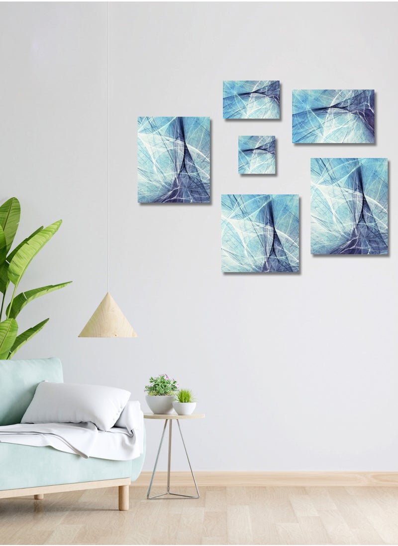 Abstract Canvas Artwork on Cotton Canvas with Wooden Stretcher – Wall Mount Friendly, Includes Hooks and Screws, Available in Sizes: 40x40, 60x40, 80x60, 80x120, 100x100, 100x150