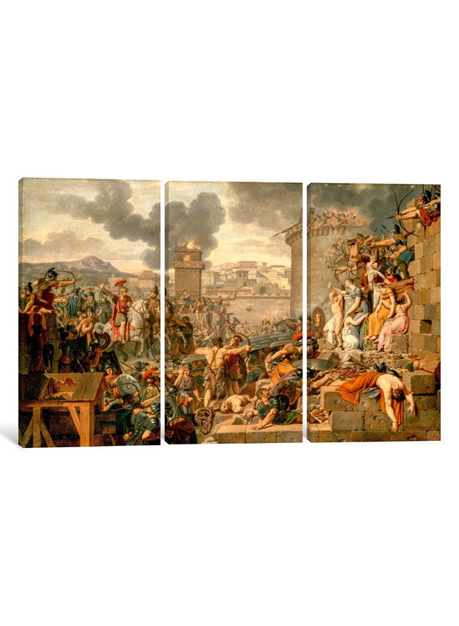 3-Piece Canvas Print Metellus Raising The Siege Wall Art Multicolour 150 x 100 x 3.5cm