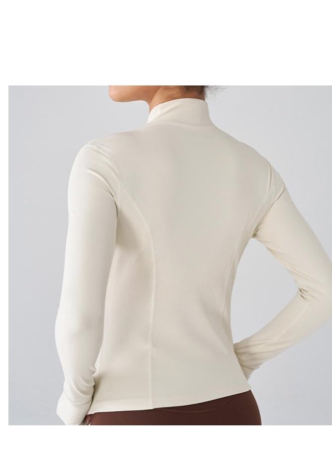 Women's High-End Breathable Long Sleeved Sports Sun Protection Yoga Suit