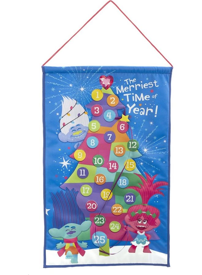 Christmas Kurt Adler Trolls Advent Calendar Multicolour 19inch