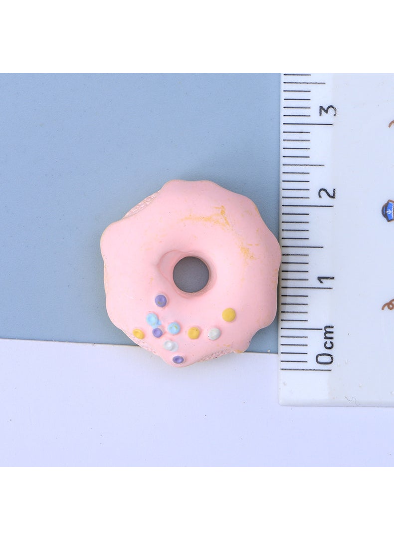 Cute Cartoon Candy Donut DIY Cream Phone Case Craft Resin Jewelry Accessories Small dots donuts