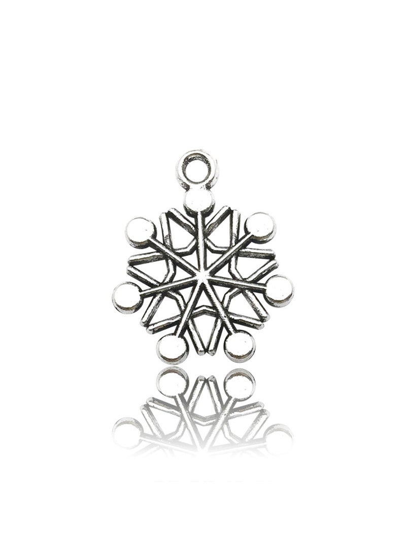 DIY Vintage Alloy Christmas Pendants 9148-snowflake 16 × 20mm0.8g