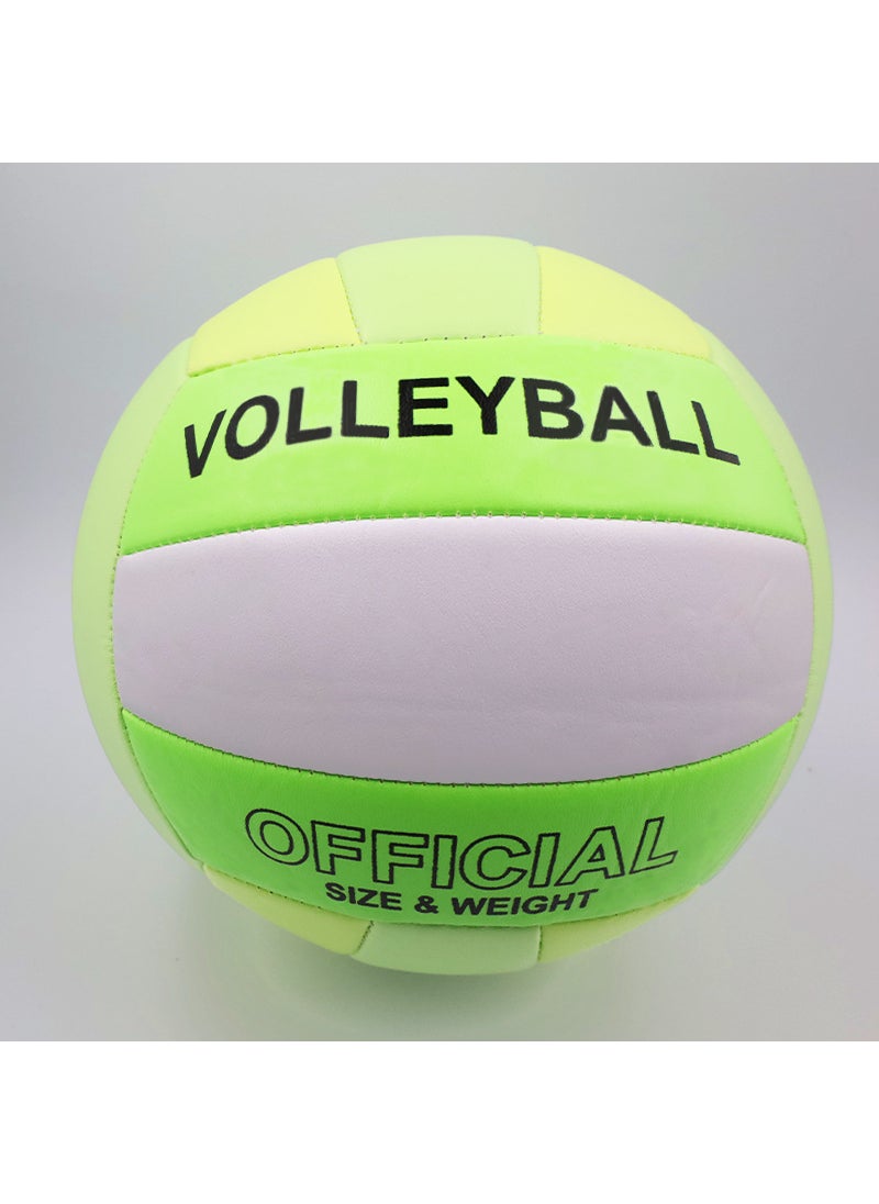 1 x 5 pcs Professional PVC Volleyball Official Size 5 Macaroon turquoise