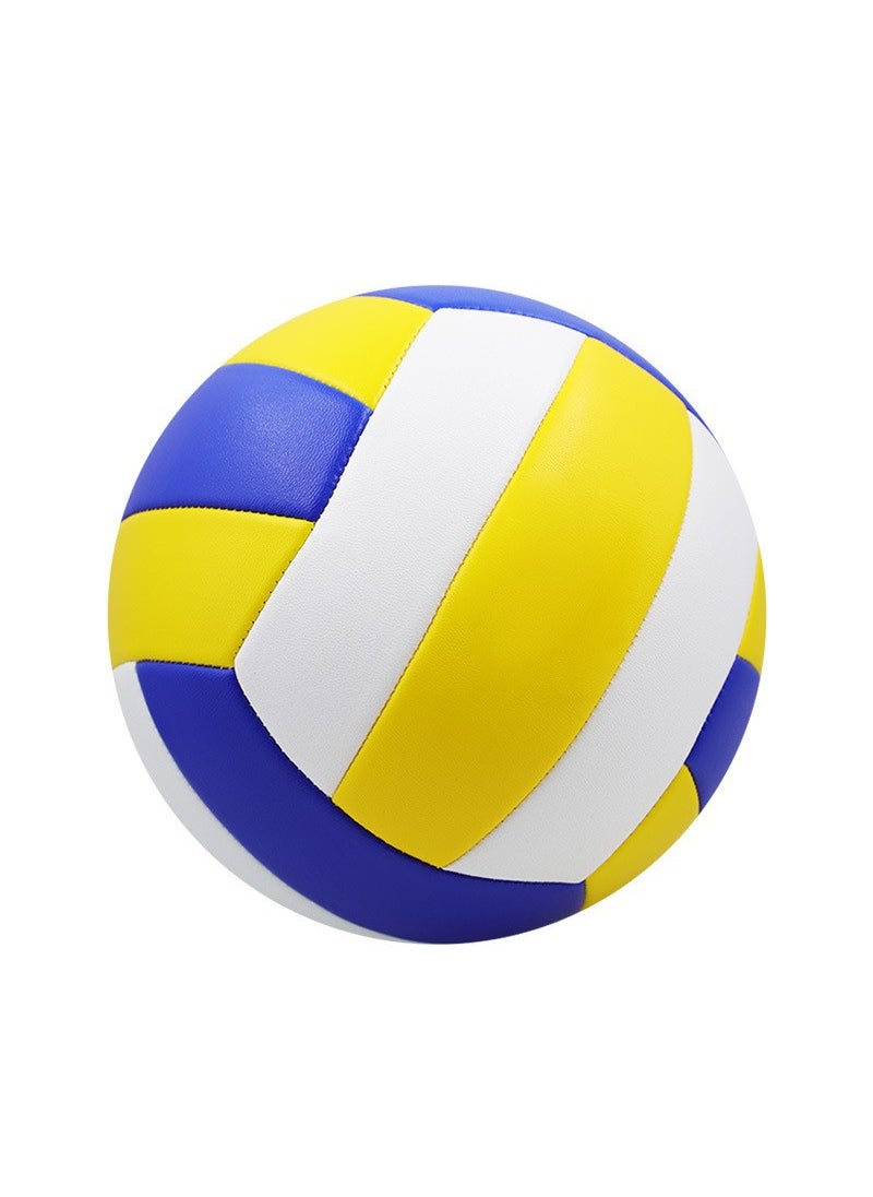 1 x 5 pcs Professional PVC Volleyball Official Size 5 Blue White yellow