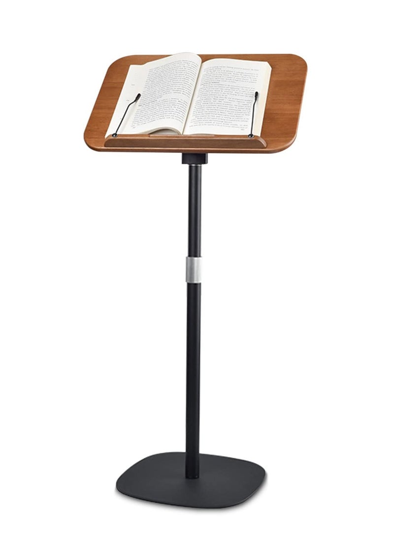 Adjustable Book Stand for Reading Standing Bible,Music Sheet Stand,  Laptop Phone Projector Recipe Tablet Stand with Page Paper Clip for Display for Sofa,Office, Meeting Room& Bedside