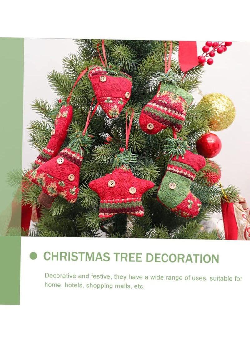 6pcs  Decoration  Ornaments para De Mujer Interior Astetic Room Decor  Tree Hanging Decoration  Candy Socks Holiday Ornaments