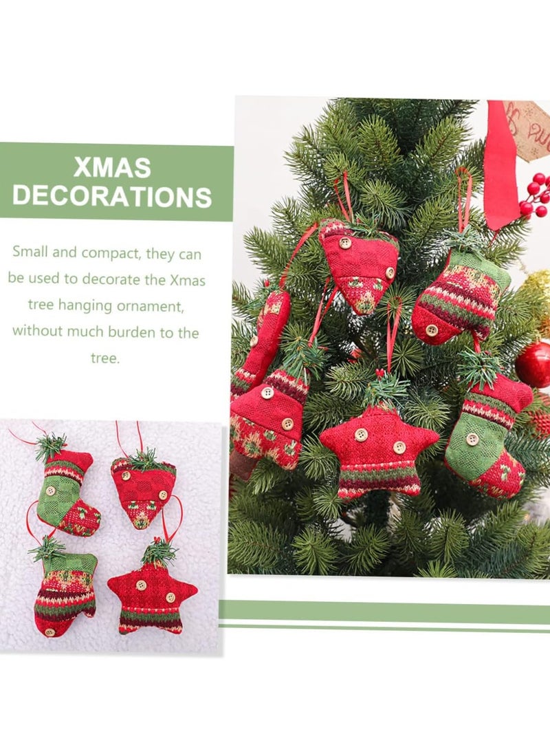 6pcs  Decoration  Ornaments para De Mujer Interior Astetic Room Decor  Tree Hanging Decoration  Candy Socks Holiday Ornaments