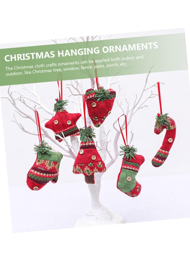 6pcs  Decoration  Ornaments para De Mujer Interior Astetic Room Decor  Tree Hanging Decoration  Candy Socks Holiday Ornaments