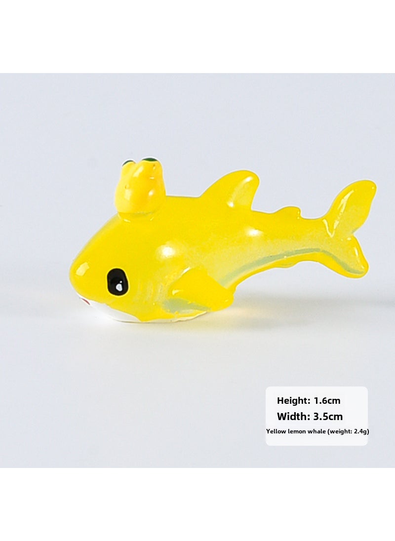 Cute Ocean Animal DIY Decor Ornaments Yellow Lemon Whale