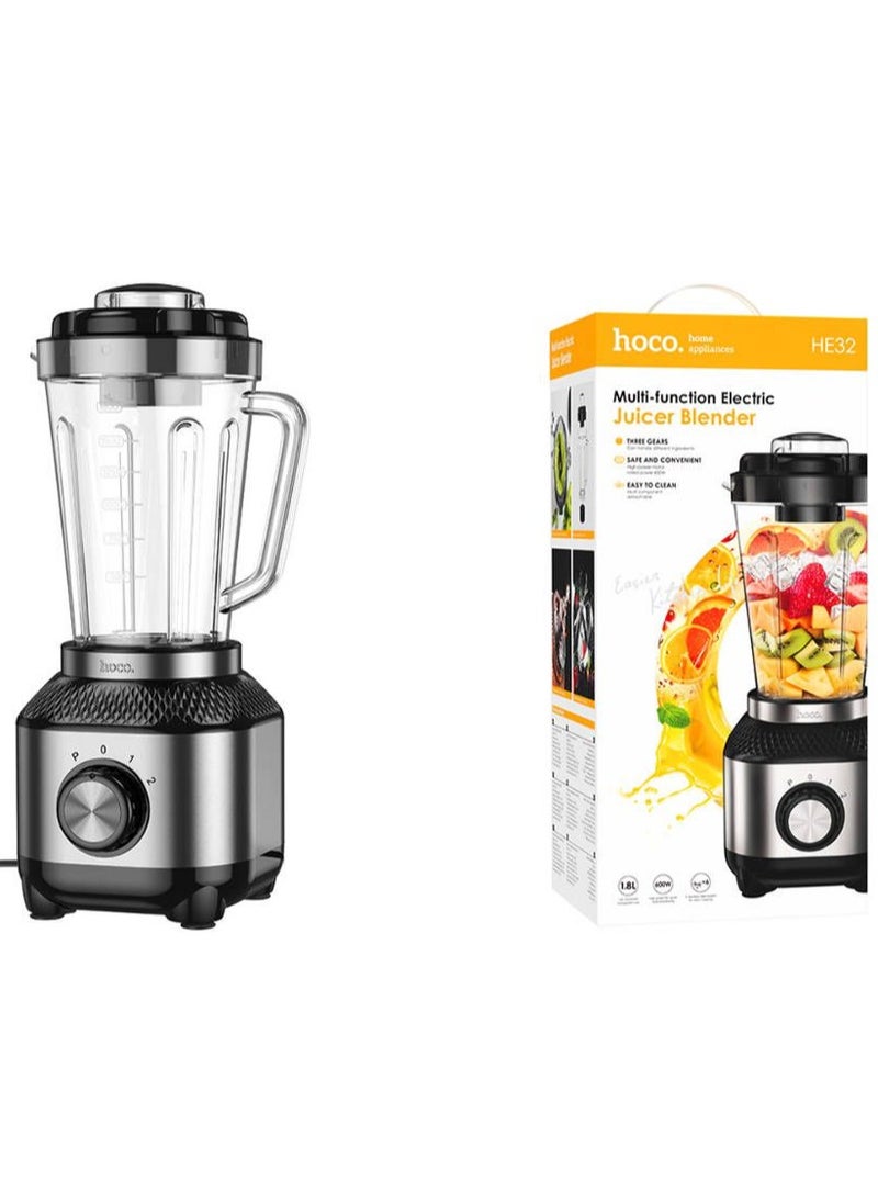 Hoco HE32 Electric Juicer Blender, 600W, 1.8L Tank Capacity