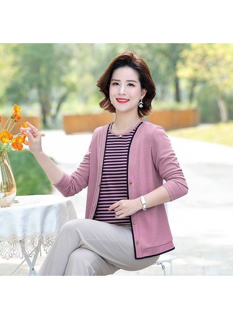 2023 Womens Knit Cardigan Set Autumn Fashion Cyan