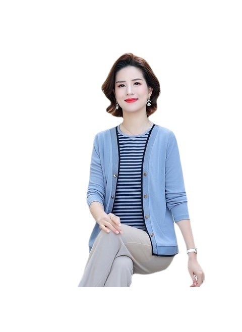 2023 Womens Knit Cardigan Set Autumn Fashion Beige