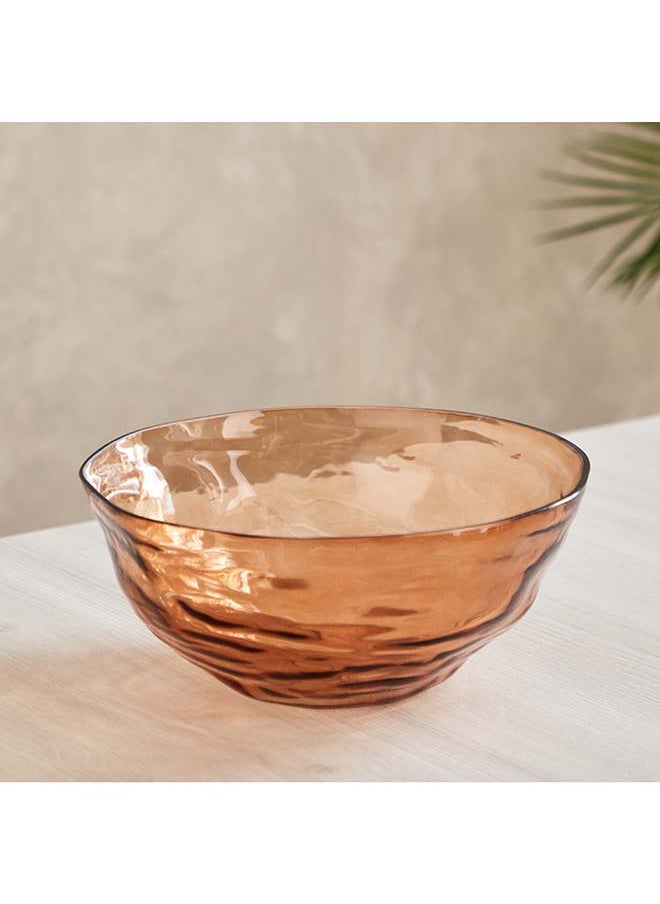 Adro Organic Amber Glass Vase 25 x 10.5 x 25 cm