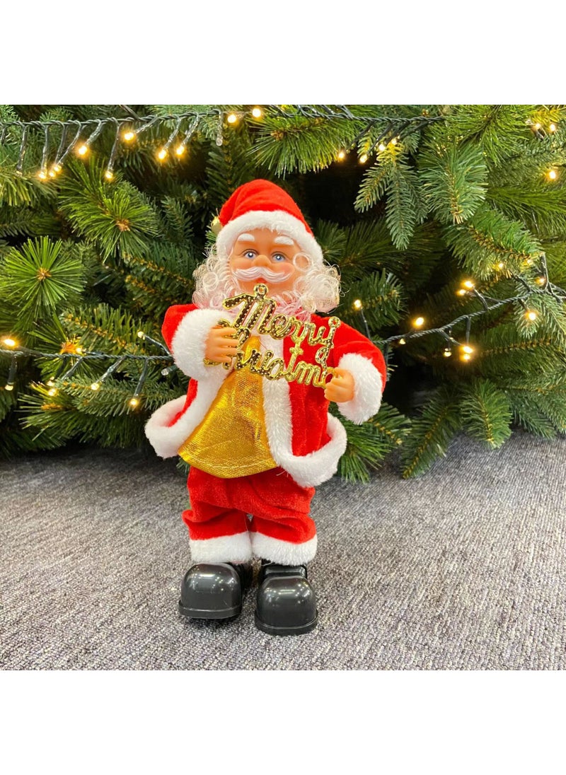 1 x 5 pcs Climbing Santa Claus Christmas Decor Gift English old man