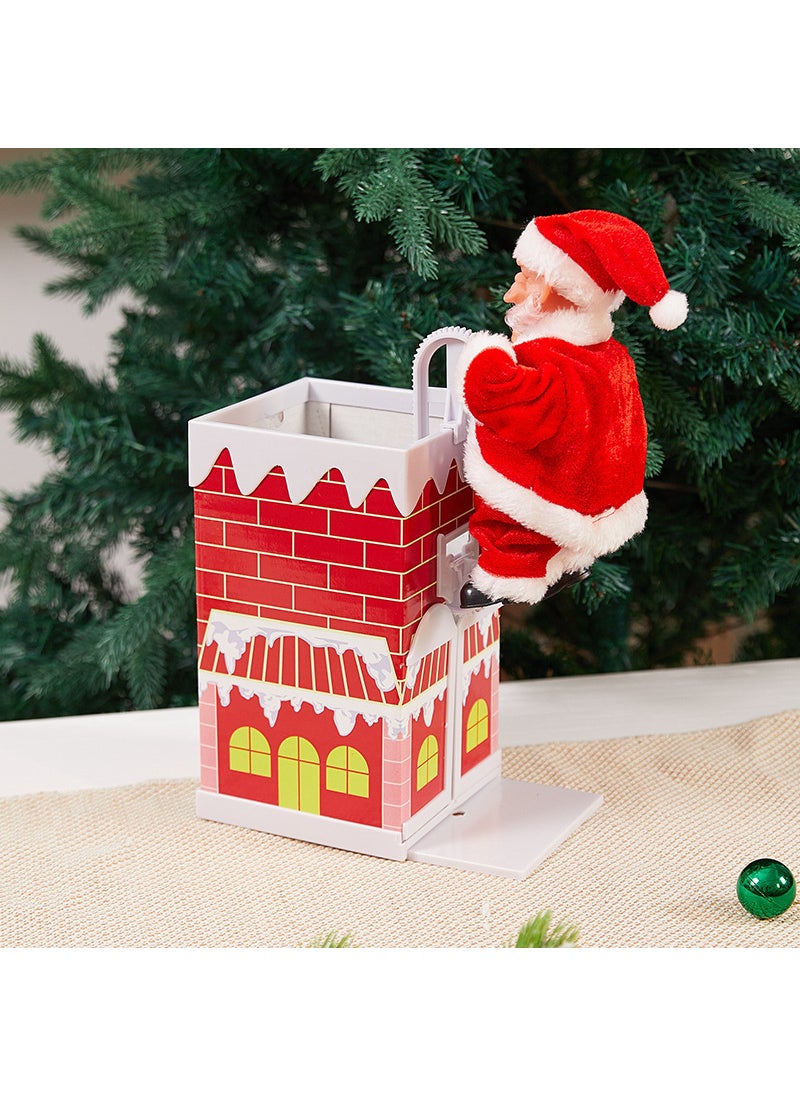 1 x 5 pcs Climbing Santa Claus Christmas Decor Gift Old Man Climbing the Chimney