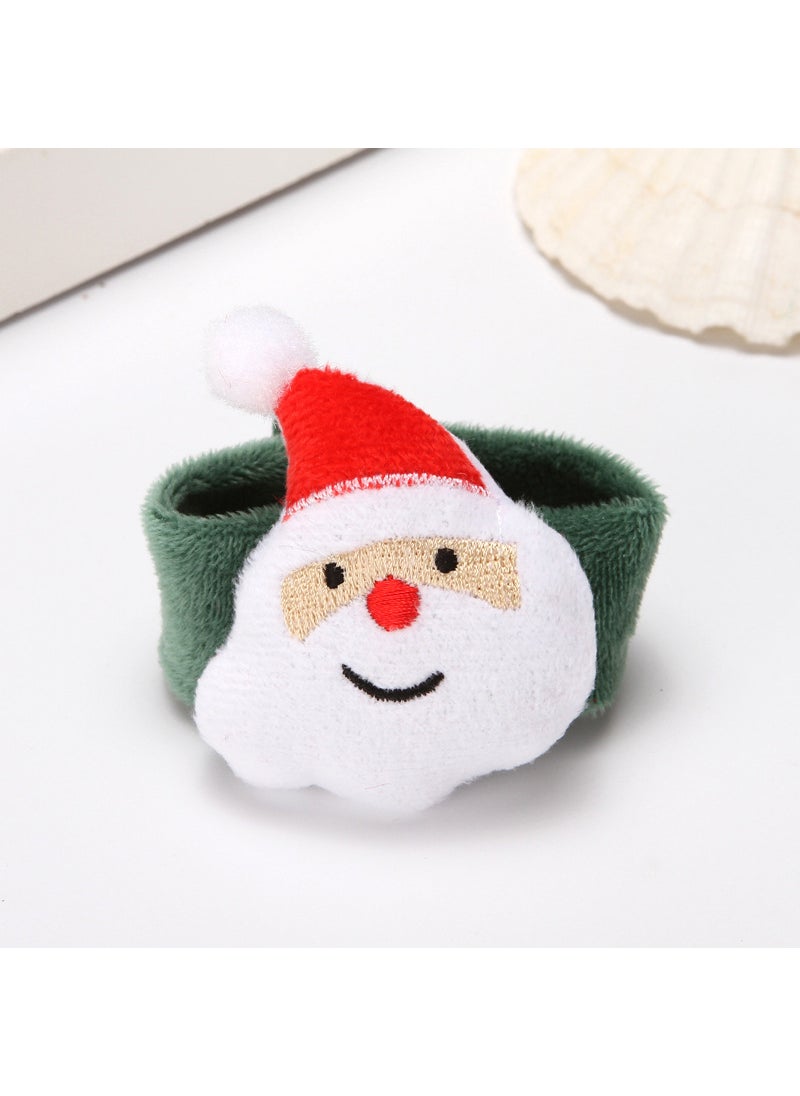 1 x 5 pcs Christmas Slap Bracelet Decorations for Kids Santa claus (papa circle)