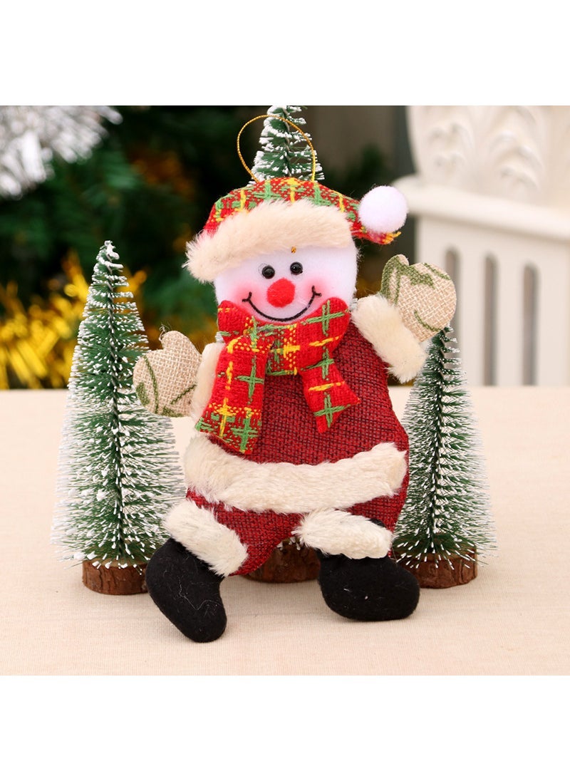 New Christmas Santa Ornaments Tree Decor Fabric Gifts Dancing snowman 