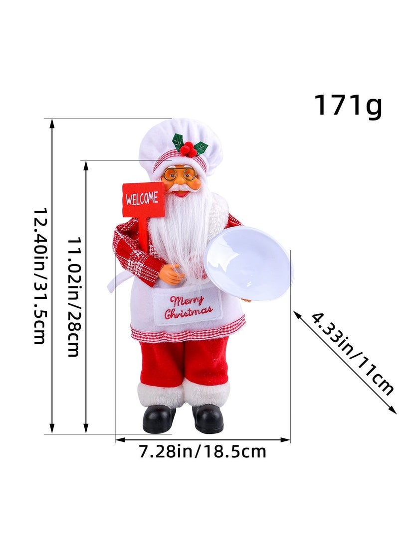 Standing Santa Figurine Christmas Decor GG1-28 chef model