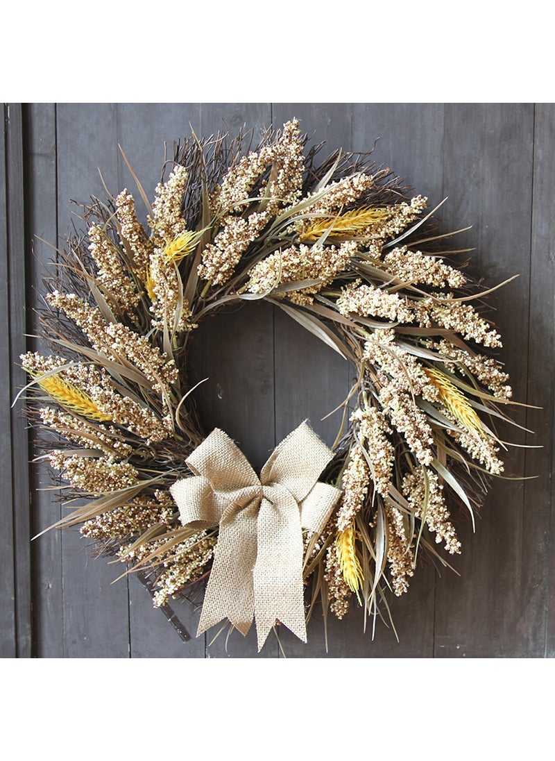 50cm Autumn Wreath Thanksgiving Decor Gold