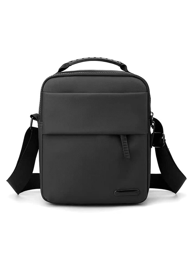 Sling Crossbody Bag Small Shoulder Backpack for Men Chest Bags Casual Daypack for Business Travel Cycling (Black)