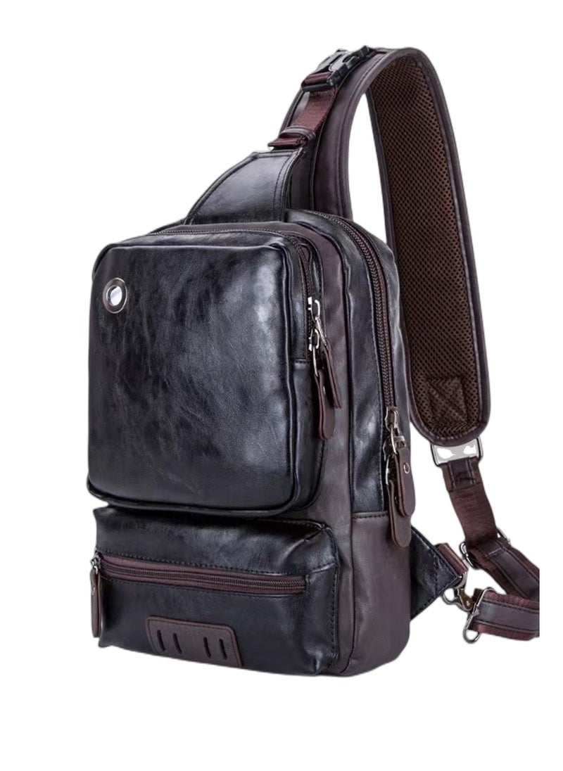 Large Capacity Sling Crossbody Bag Shoulder Backpack for Men Chest Bags Casual Daypack for Business Travel Cycling