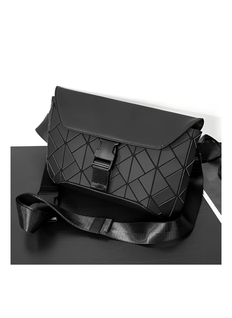 High-Quality Diamond-shaped Small Crossbody Bag for Men and Women, Fashionable Street-style Shoulder Bag, Couple Backpack