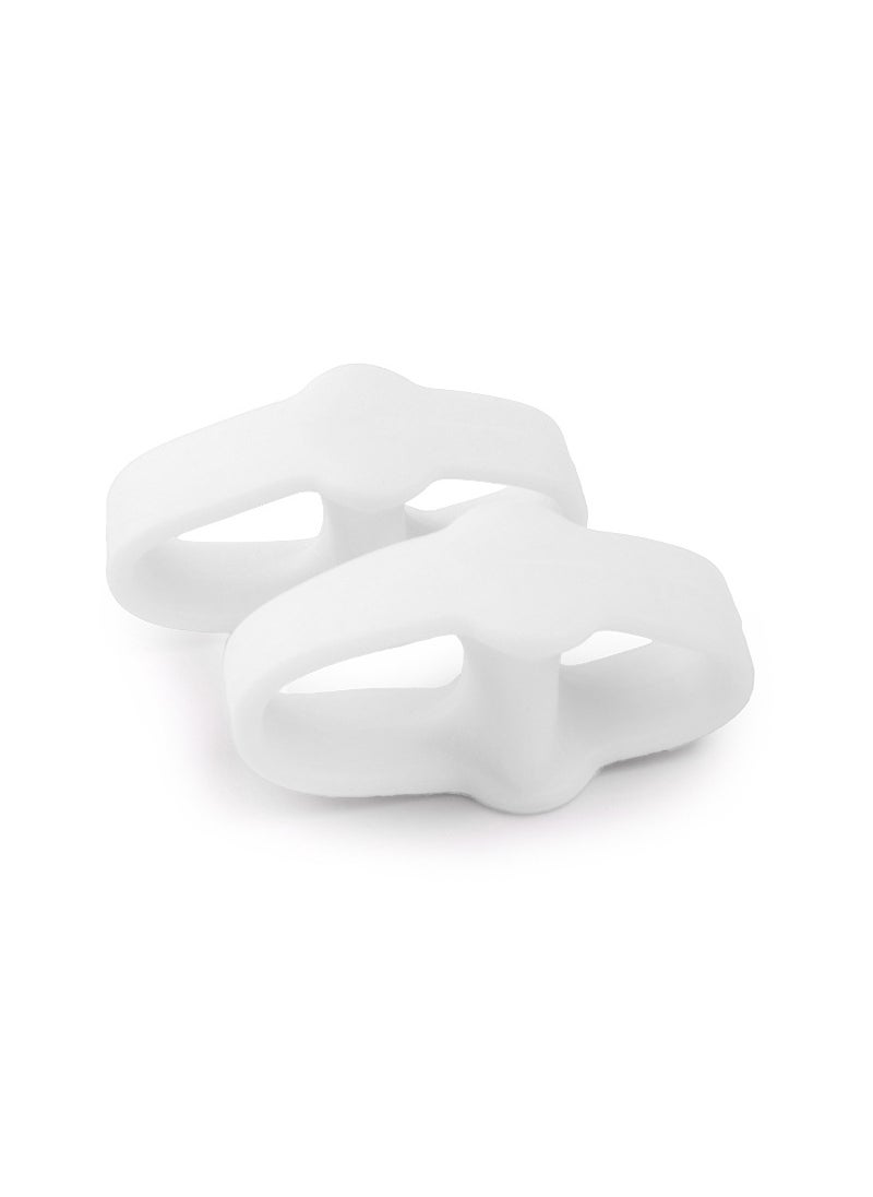 Bunion Toe Separator Care Sleeves Day Night UseMilky White Milky White