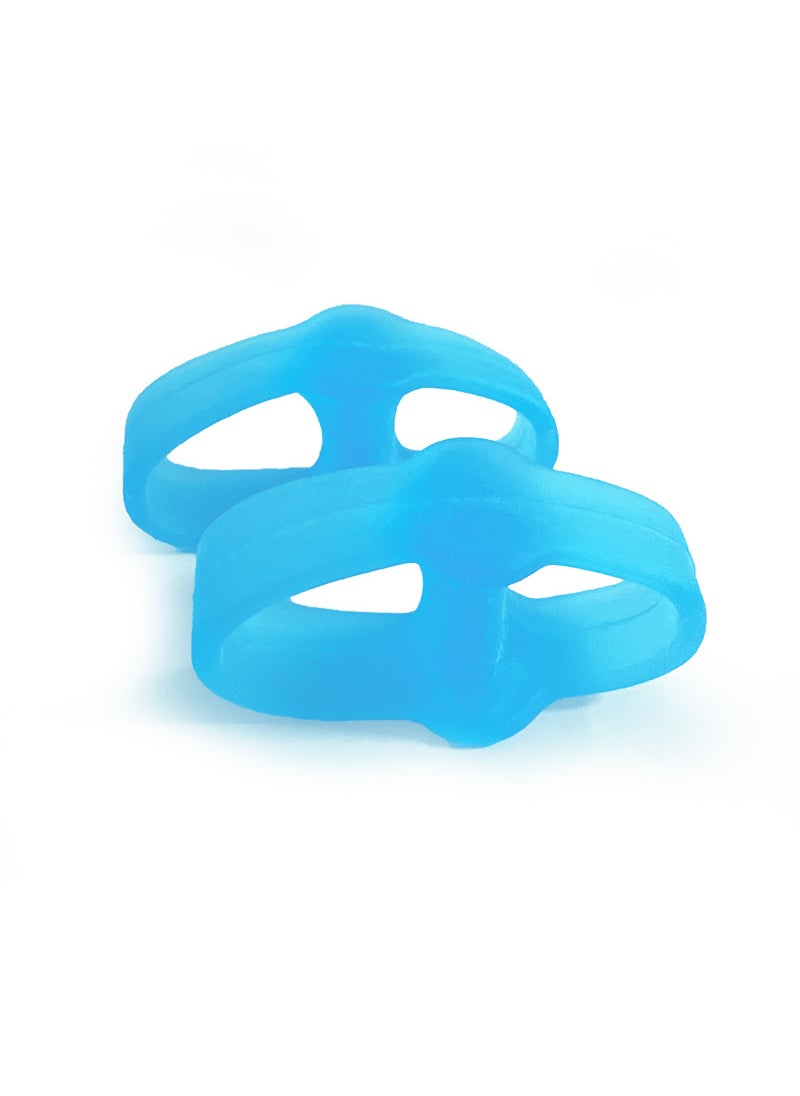 Bunion Toe Separator Care Sleeves Day Night UseTransparent Blue Transparent Blue