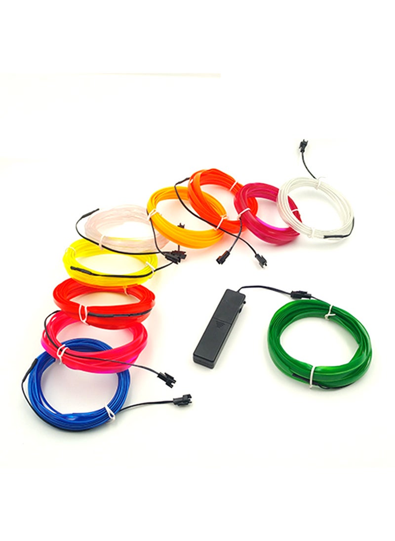 High-Quality 2.3mm EL Wire 5m 3V Sound-Activated 10 Colors