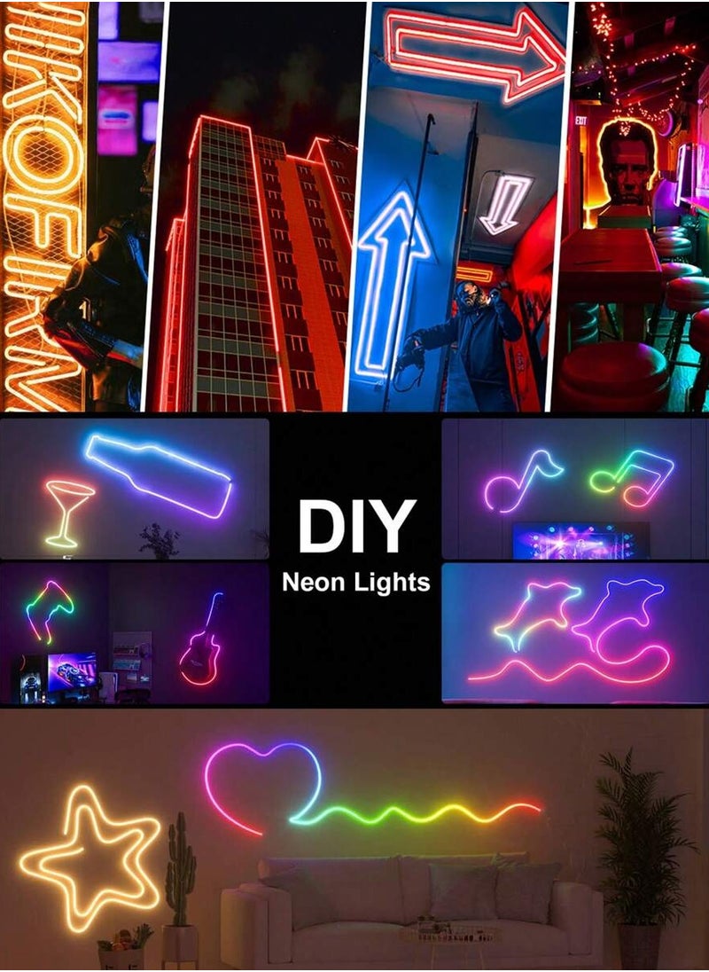 LED Neon RGB Magic Light 5M Bluetooth