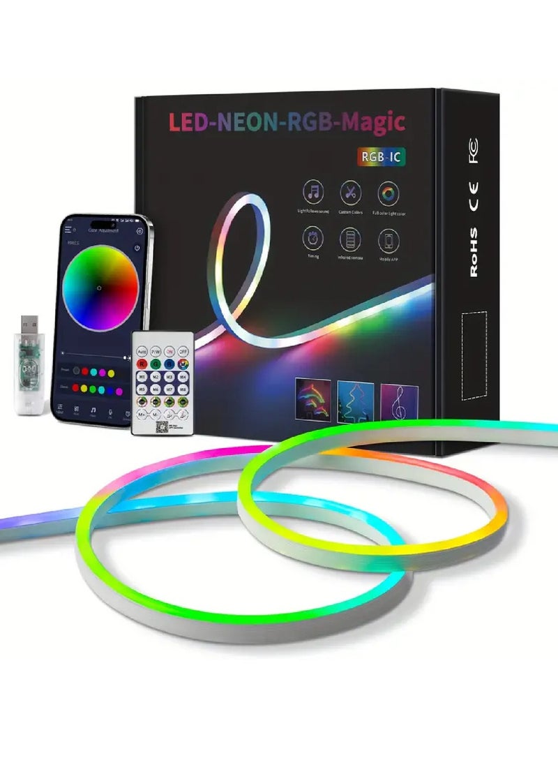 LED Neon RGB Magic Light 5M Bluetooth